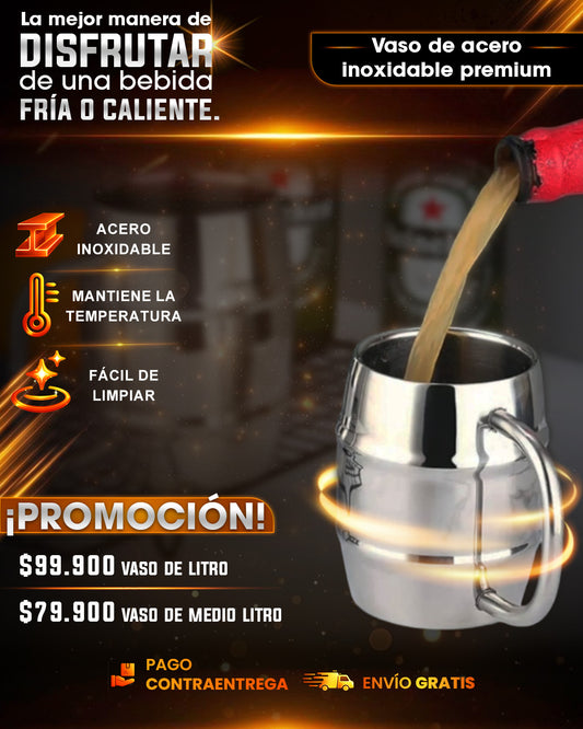 Vaso en Acero Inoxidable PREMIUM