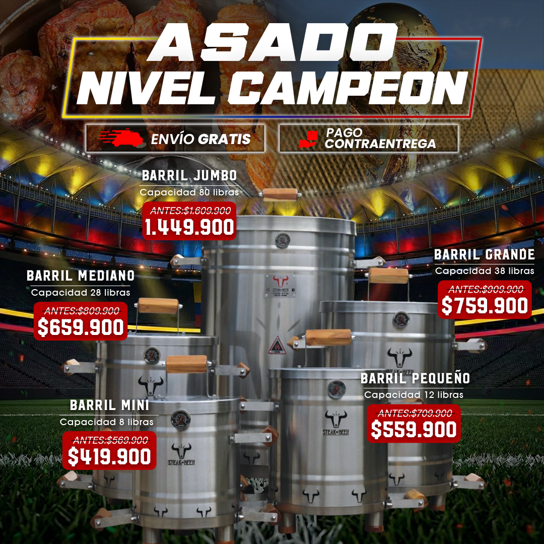 BARRIL ASADOR + OBSEQUIO