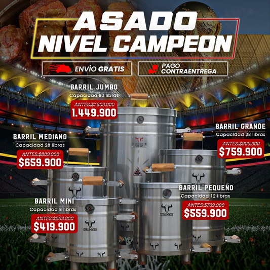 BARRIL ASADOR + OBSEQUIO