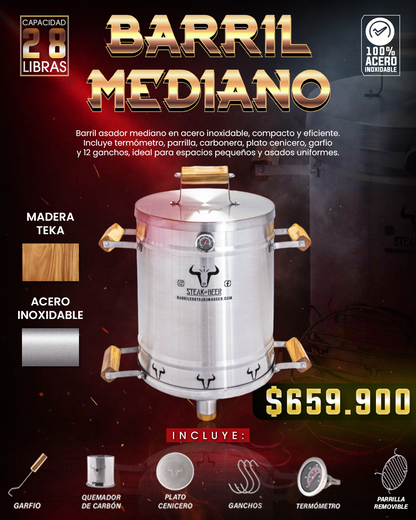 BARRIL ASADOR + OBSEQUIO